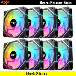 Aigo AM12PRO Rgb Fan Ventoinha PC 120mm Computer Case Fan Kit Water Cooler 4pin PWM CPU Cooling Fans 3pin5v argb 12cm Ventilador