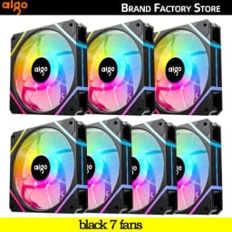 Aigo AM12PRO Rgb Fan Ventoinha PC 120mm Computer Case Fan Kit Water Cooler 4pin PWM CPU Cooling Fans 3pin5v argb 12cm Ventilador