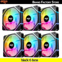 Aigo AM12PRO Rgb Fan Ventoinha PC 120mm Computer Case Fan Kit Water Cooler 4pin PWM CPU Cooling Fans 3pin5v argb 12cm Ventilador