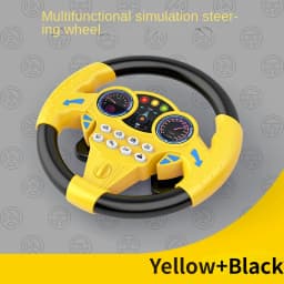 Multi Functional 360 ° Rotation Simulation Steering Wheel Simulation Driving Car Children's Co Pilot Electric Toy Vocal Toy Gift