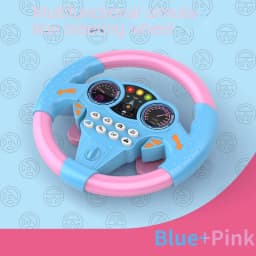 Multi Functional 360 ° Rotation Simulation Steering Wheel Simulation Driving Car Children's Co Pilot Electric Toy Vocal Toy Gift