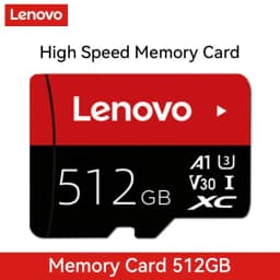 Lenovo Select Micro SD-Memory-Card, 256GB MicroSDXC 130MB/s Full HD & 4K UHD, UHS-I, U3, A2, V30, Expanded Storage for Android
