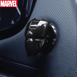 Anime Captain America Iron Man Car Engine Ignition Start Switch Button Protective Cover Sticker Marvel Car Trim Accessories Toy