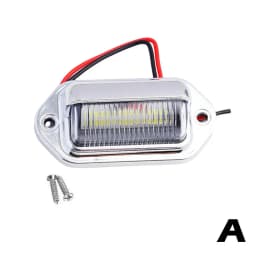 2PCS 6 LED Car License Number Plate Light For SUV Truck Trailer Van Tag Step Lamp White Bulbs Car Products License Plate Lights