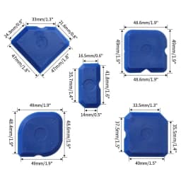 5PCS Silicone Sealant Tool Spreader Finish Kit Caulk Tile Grout Applicator Window Door Cement Caulk Removal Tool