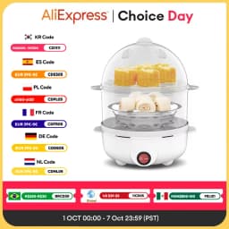 220V Multifunctional Electric Egg Boiler Double Layers Egg Cooker Mini Steamer Poacher Kitchen Cooking Breakfast Machine