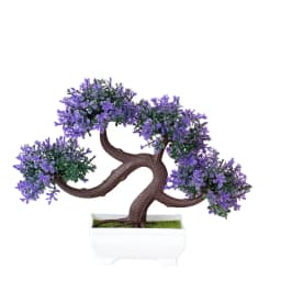 Artificial Plastic Plants Bonsai Small Tree Pot Fake Plant Potted Flower Garden Arrangement Ornaments Room Home Table Decoration