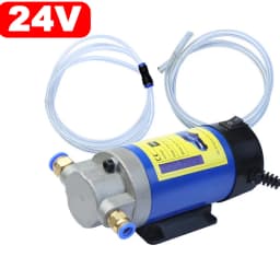 EAFC 12V-24V Oil Diesel Extractor Pump Electric Scavenge Suction Transfer Change Pump with Tubes 100W 4L for Car Boat Motorcycle