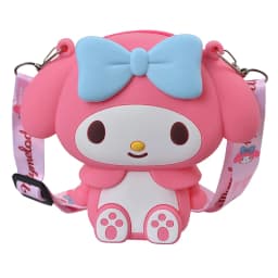 Sanrio Hello Kitty Lovely Kawaii Fashion Bag Princess Small Storage Silicone Purse Anime Cartoon Figures Model Toys Kids Gift