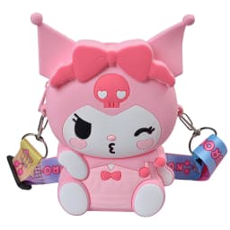 Sanrio Hello Kitty Lovely Kawaii Fashion Bag Princess Small Storage Silicone Purse Anime Cartoon Figures Model Toys Kids Gift