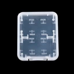 1-5pcs 8 in 1 Protector Holder Plastic Transparent mini For SD SDHC TF MS Memory Card Storage Case Bag Memory Card Protecter Box