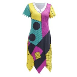 Halloween Anime Movie Sally Cosplay Dress Party Set Costume Christmas Women Slim Jumpsuit Catsuit Zentai Bodysuit Gothic Leggins