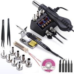 JCD 8898 Soldering Station 750W 2 in 1 Soldering Iron Hot Air Gun Rework Welding Station For Phone BGA SMD Welding Repair Tools