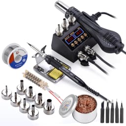 JCD 8898 Soldering Station 750W 2 in 1 Soldering Iron Hot Air Gun Rework Welding Station For Phone BGA SMD Welding Repair Tools