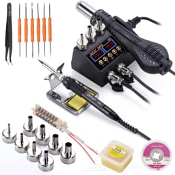 JCD 8898 Soldering Station 750W 2 in 1 Soldering Iron Hot Air Gun Rework Welding Station For Phone BGA SMD Welding Repair Tools