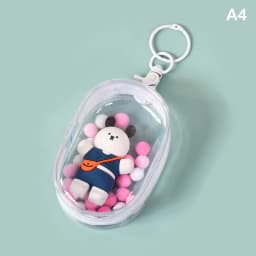 Jewelry Organizer Transparent Storage Box Pouch Mystery Box Keychain Bag Storage Case Thicken Wallet Cute Doll Bag Organization