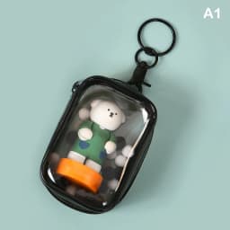 Jewelry Organizer Transparent Storage Box Pouch Mystery Box Keychain Bag Storage Case Thicken Wallet Cute Doll Bag Organization