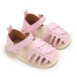 Summer Newborn Infant Baby Girls Princess First Walkers Shoes Soft Sole Sandals Shoes Pink Beach Shoes Baby Slippers