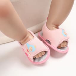 Summer Newborn Infant Baby Girls Princess First Walkers Shoes Soft Sole Sandals Shoes Pink Beach Shoes Baby Slippers