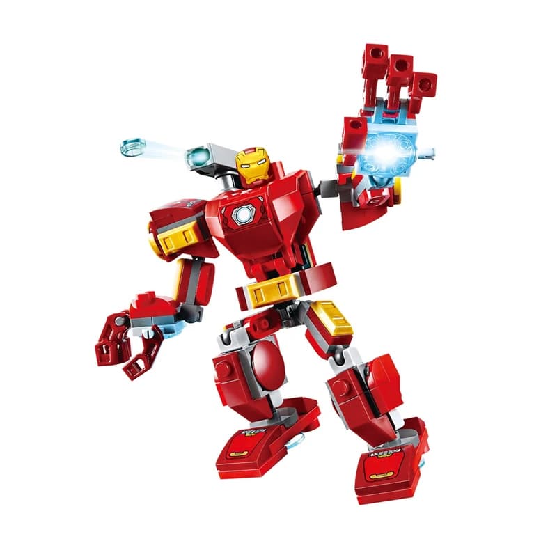 Movie Superhero Avengers Doll Building Blocks Thor Iron Man Spider-Man Joint Movable Model Assembled Building Block Toys