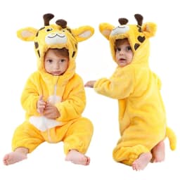 MICHLEY Halloween Winter Baby Rompers Hooded Flannel Toddler Infant Clothes Overall Bodysuits Jumpsuit Costume For Kids Girl Boy