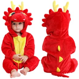 MICHLEY Halloween Winter Baby Rompers Hooded Flannel Toddler Infant Clothes Overall Bodysuits Jumpsuit Costume For Kids Girl Boy