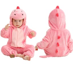 MICHLEY Halloween Winter Baby Rompers Hooded Flannel Toddler Infant Clothes Overall Bodysuits Jumpsuit Costume For Kids Girl Boy