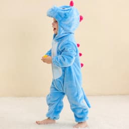 MICHLEY Halloween Winter Baby Rompers Hooded Flannel Toddler Infant Clothes Overall Bodysuits Jumpsuit Costume For Kids Girl Boy