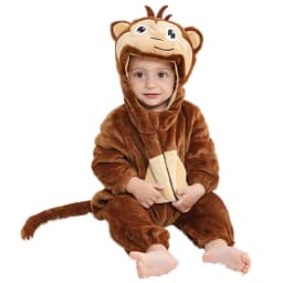 MICHLEY Halloween Winter Baby Rompers Hooded Flannel Toddler Infant Clothes Overall Bodysuits Jumpsuit Costume For Kids Girl Boy