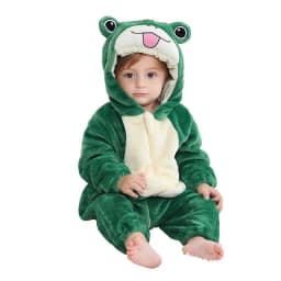 MICHLEY Halloween Winter Baby Rompers Hooded Flannel Toddler Infant Clothes Overall Bodysuits Jumpsuit Costume For Kids Girl Boy