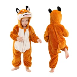 MICHLEY Halloween Winter Baby Rompers Hooded Flannel Toddler Infant Clothes Overall Bodysuits Jumpsuit Costume For Kids Girl Boy
