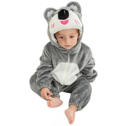 MICHLEY Halloween Winter Baby Rompers Hooded Flannel Toddler Infant Clothes Overall Bodysuits Jumpsuit Costume For Kids Girl Boy