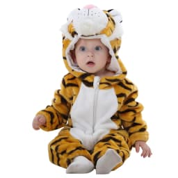 MICHLEY Halloween Winter Baby Rompers Hooded Flannel Toddler Infant Clothes Overall Bodysuits Jumpsuit Costume For Kids Girl Boy