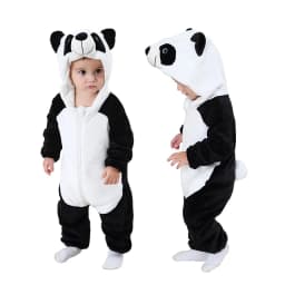 MICHLEY Halloween Winter Baby Rompers Hooded Flannel Toddler Infant Clothes Overall Bodysuits Jumpsuit Costume For Kids Girl Boy