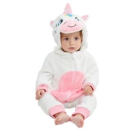 MICHLEY Halloween Winter Baby Rompers Hooded Flannel Toddler Infant Clothes Overall Bodysuits Jumpsuit Costume For Kids Girl Boy