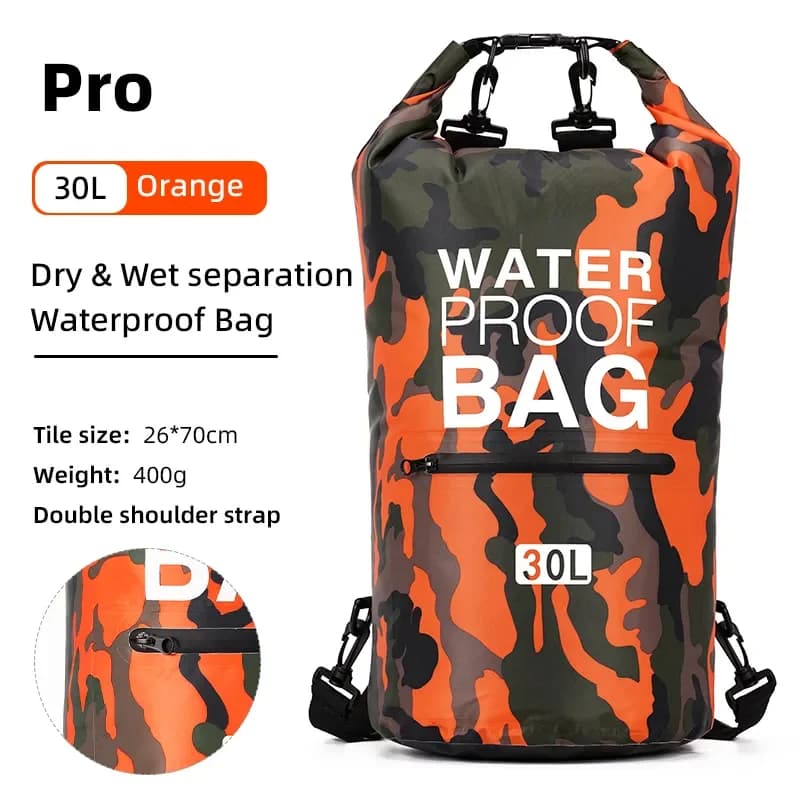 30L 20L 15L Drawstring Backpack Kids Dry Bags Portable Pouches Backpacks For Camping Hiking Gym Sack, Shoe Bag For Swimming