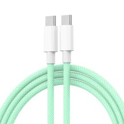 USB-C to Type C Color Cable For Apple iPhone 15 PD 60W Fast Charging For Huawei Xiaomi Samsung Type C Weaving Cable Accessories