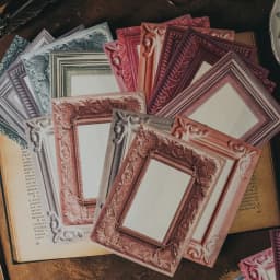 Mr. Paper Vintage Floral Handbook Material Paper European Style Frame Pattern Decorative Base Cardstock Paper 30pcs/book