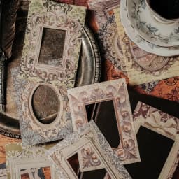 Mr. Paper Vintage Floral Handbook Material Paper European Style Frame Pattern Decorative Base Cardstock Paper 30pcs/book