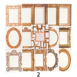 Mr. Paper Vintage Floral Handbook Material Paper European Style Frame Pattern Decorative Base Cardstock Paper 30pcs/book