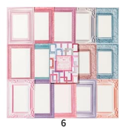 Mr. Paper Vintage Floral Handbook Material Paper European Style Frame Pattern Decorative Base Cardstock Paper 30pcs/book