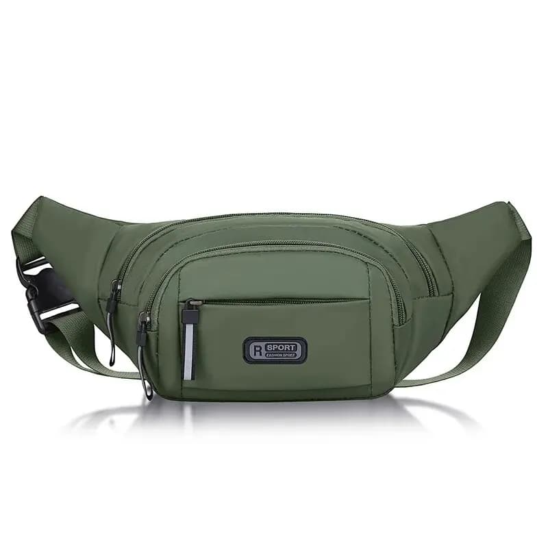 New Pure Canvas Fit Waistpack Mobile Waistpack Men's Sports Outdoor Leisure Running Anti Theft Ultra Thin Invisible
