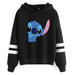 Funny Y2k Christmas Sweatshirt Lilo Stitch Disney Cartoon Hoodies Women Cute Stitch Anime Manga Hoody Female Clothes
