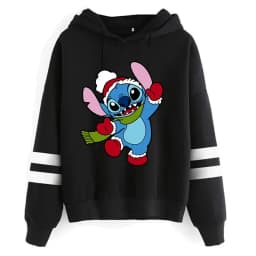 Funny Y2k Christmas Sweatshirt Lilo Stitch Disney Cartoon Hoodies Women Cute Stitch Anime Manga Hoody Female Clothes