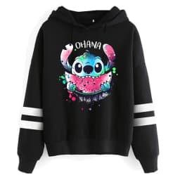 Funny Y2k Christmas Sweatshirt Lilo Stitch Disney Cartoon Hoodies Women Cute Stitch Anime Manga Hoody Female Clothes