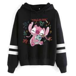 Funny Y2k Christmas Sweatshirt Lilo Stitch Disney Cartoon Hoodies Women Cute Stitch Anime Manga Hoody Female Clothes