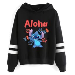 Funny Y2k Christmas Sweatshirt Lilo Stitch Disney Cartoon Hoodies Women Cute Stitch Anime Manga Hoody Female Clothes