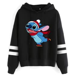 Funny Y2k Christmas Sweatshirt Lilo Stitch Disney Cartoon Hoodies Women Cute Stitch Anime Manga Hoody Female Clothes