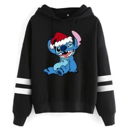 Funny Y2k Christmas Sweatshirt Lilo Stitch Disney Cartoon Hoodies Women Cute Stitch Anime Manga Hoody Female Clothes