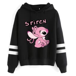Funny Y2k Christmas Sweatshirt Lilo Stitch Disney Cartoon Hoodies Women Cute Stitch Anime Manga Hoody Female Clothes